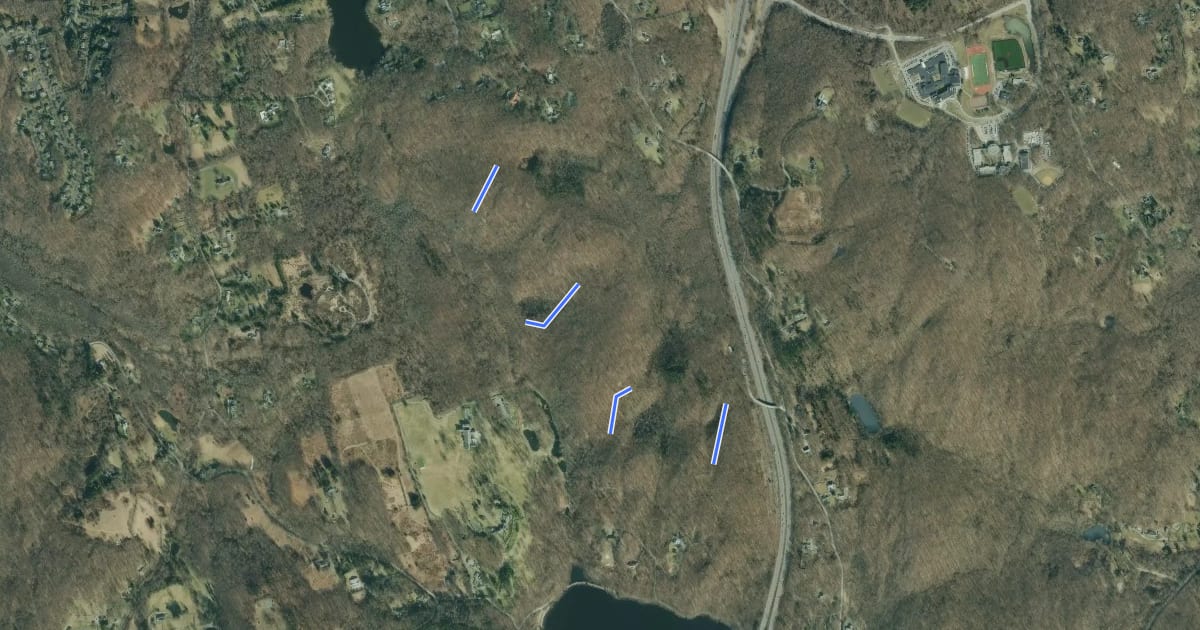 Маршрут Connector Trail на спутниковом снимке