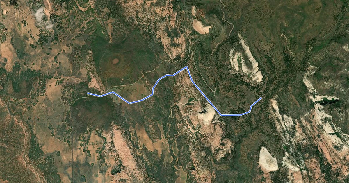 Маршрут Connector Trail на спутниковом снимке