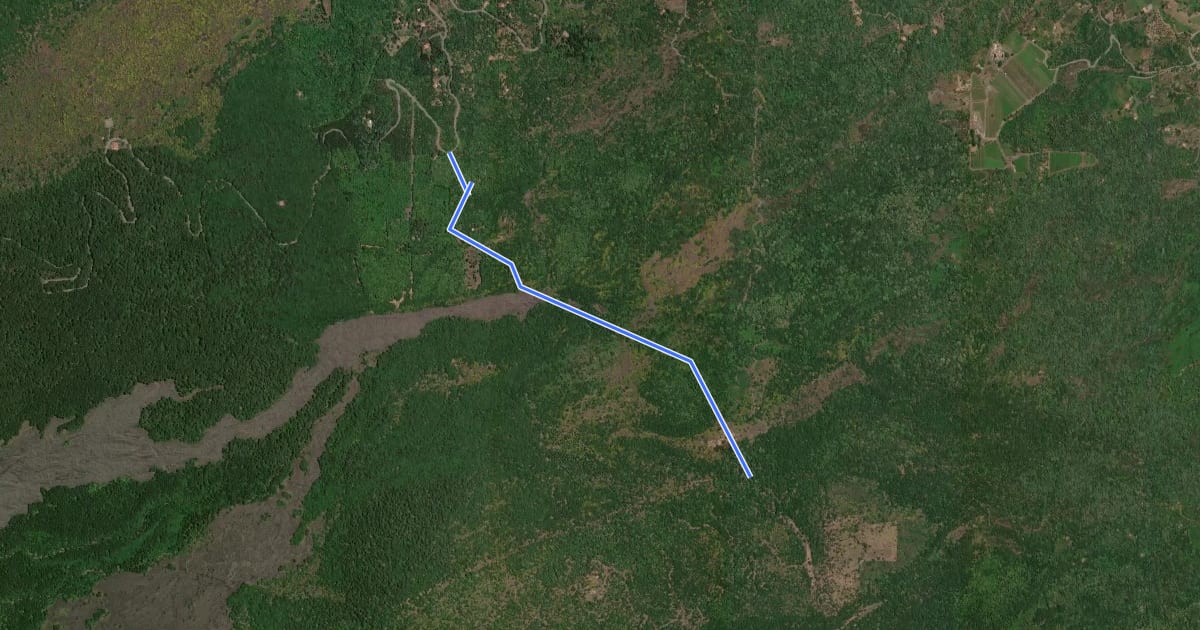 Маршрут Contrada Mandra del Re - Strada Proviniciale Mareneve на спутниковом снимке