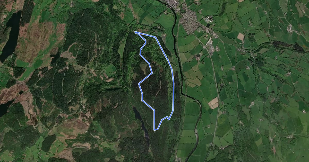 Маршрут Conwy Panorama Walk на спутниковом снимке
