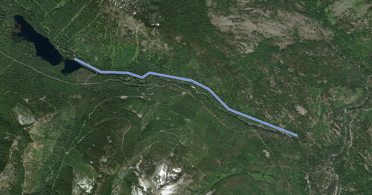 Маршрут Cooper River Trail на спутниковом снимке