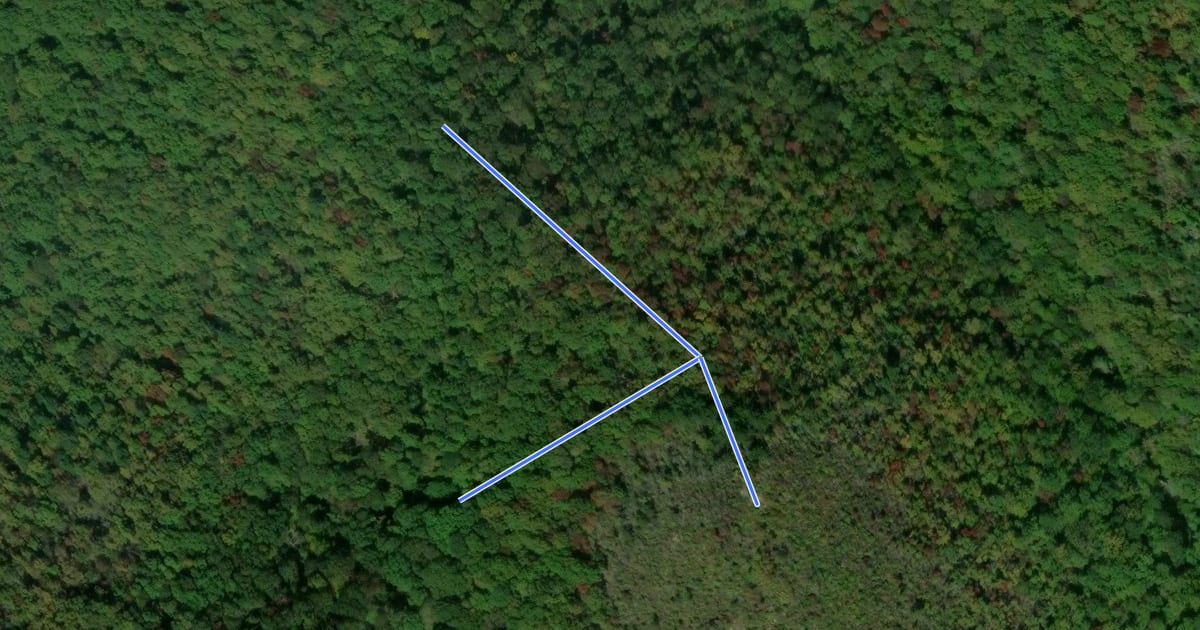 Маршрут Copperhead Mountain Trail на спутниковом снимке