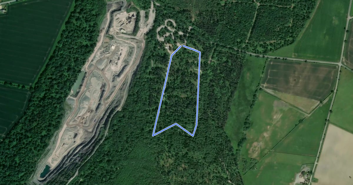 Маршрут Corbett Easy Access Trail на спутниковом снимке