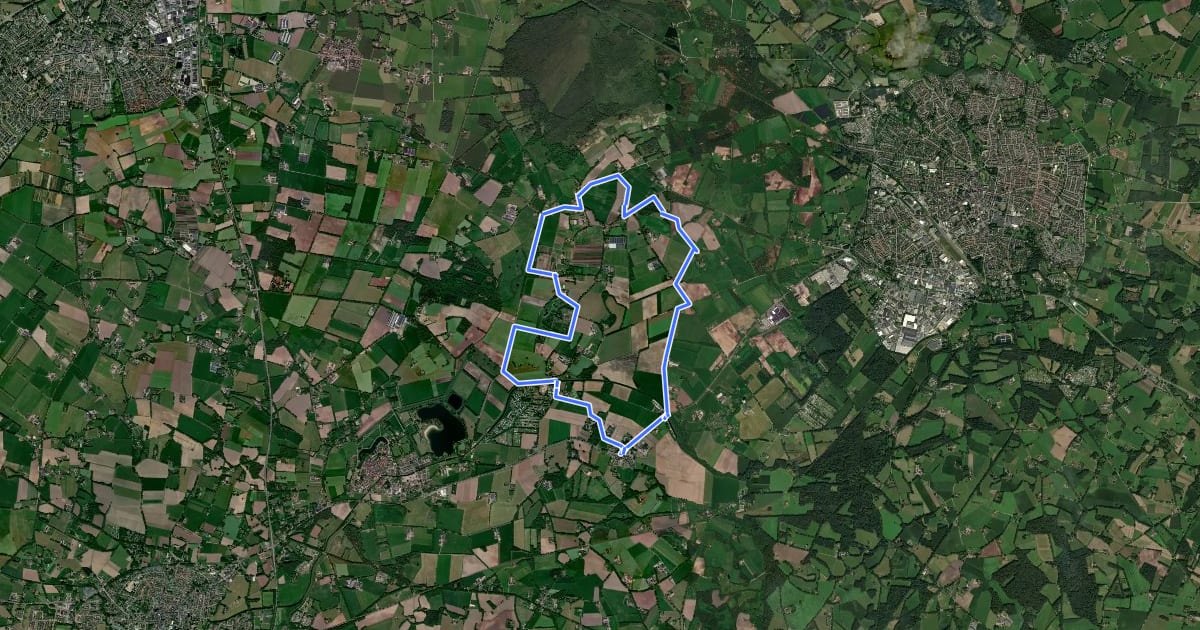 Маршрут Corlese Veldentocht на спутниковом снимке
