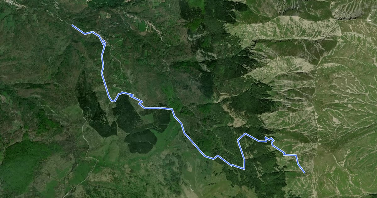 Маршрут Cornillo Nuovo;Rifugio Le Serre на спутниковом снимке