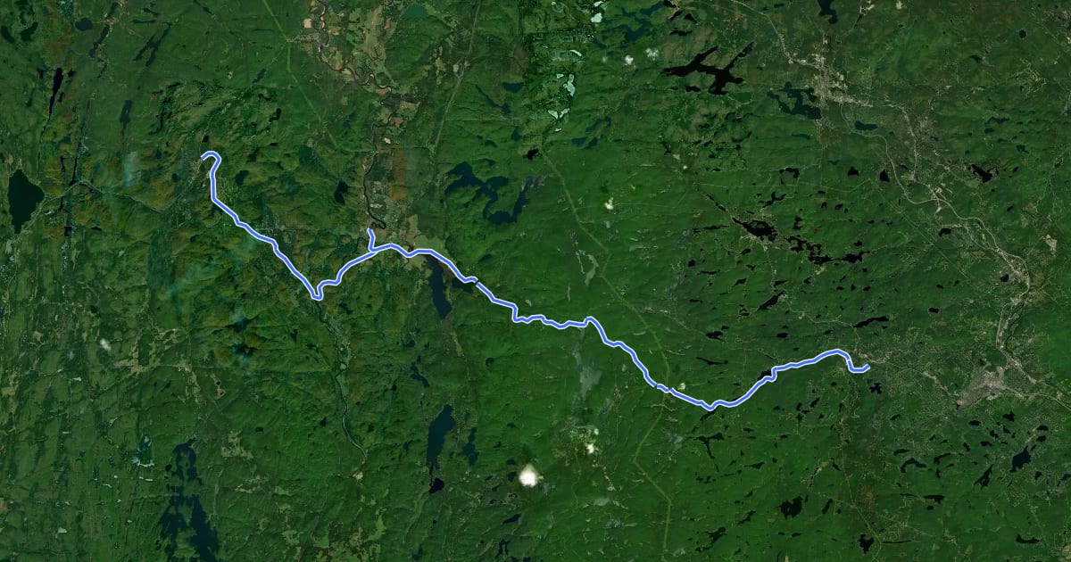 Маршрут Corridor Aérobique на спутниковом снимке