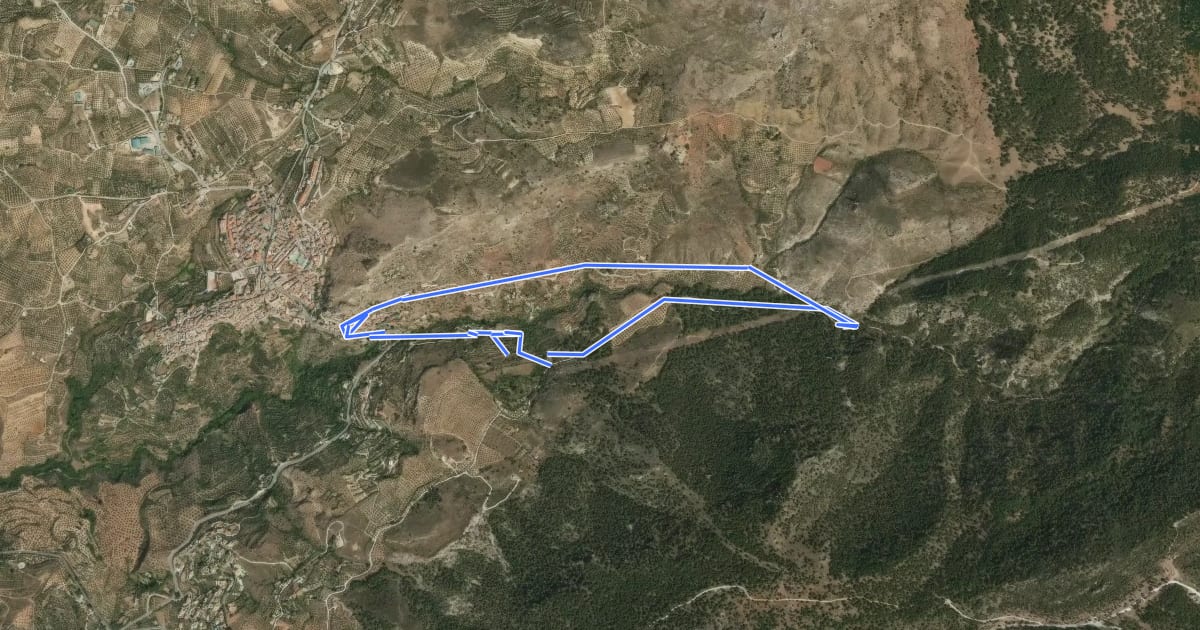 Маршрут Cortijo Finca del Cura на спутниковом снимке