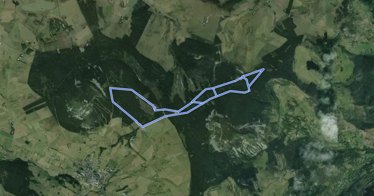 Маршрут Coste Belle на спутниковом снимке