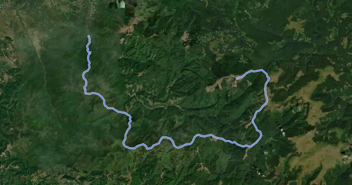 Маршрут Costești - Vf. Porumbelu Mare - Vf. Godeanu на спутниковом снимке
