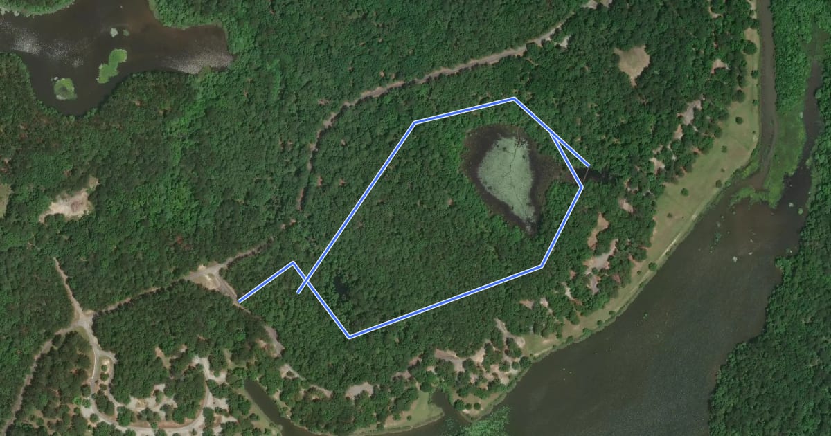 Маршрут Cotton Hill Nature Trail на спутниковом снимке