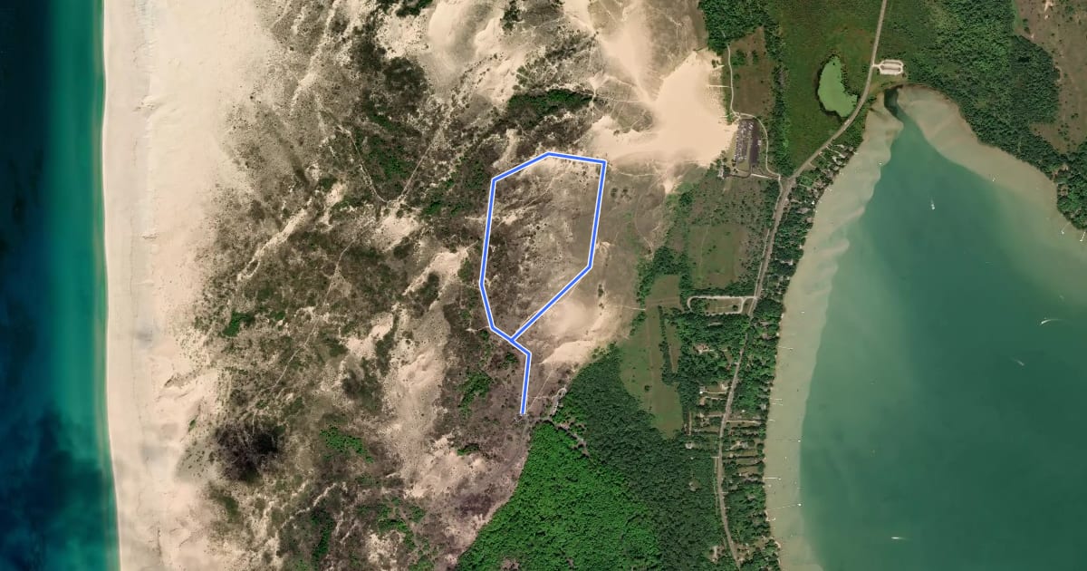 Маршрут Cottonwood Trail на спутниковом снимке