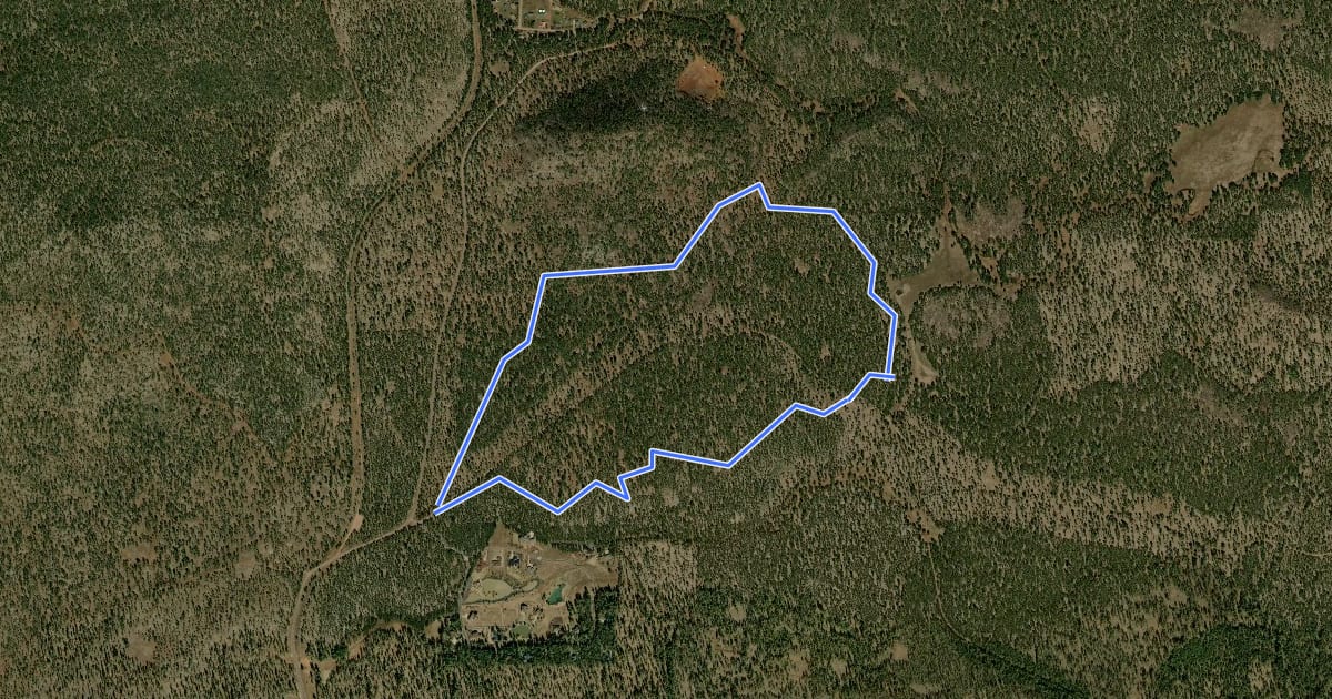Маршрут Country Club Trail на спутниковом снимке