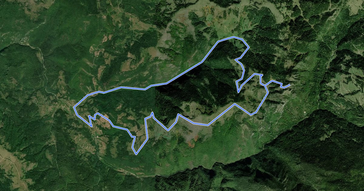 Маршрут Countryside Hiking Trail CS12 на спутниковом снимке