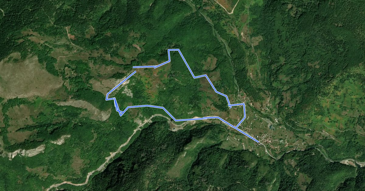 Маршрут Countryside Hiking Trail CS7 на спутниковом снимке