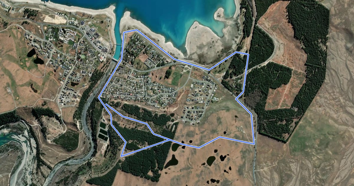 Маршрут Cowans Hill на спутниковом снимке