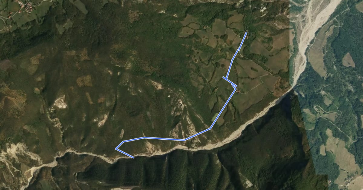 Маршрут CP1 на спутниковом снимке
