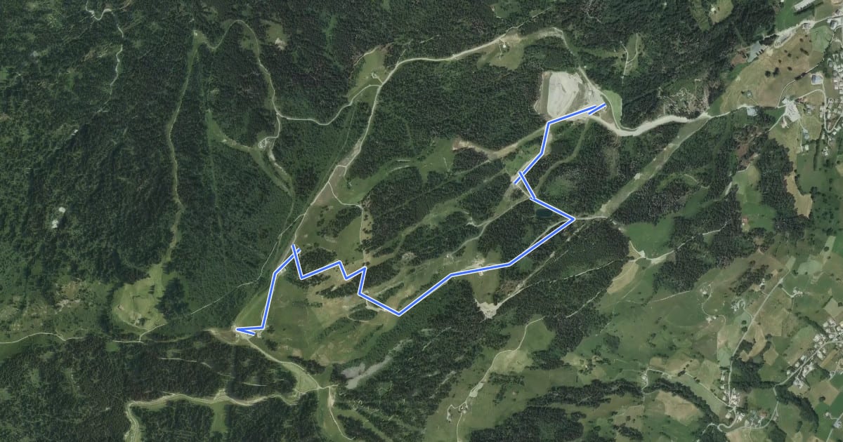 Маршрут Crève Coeur на спутниковом снимке