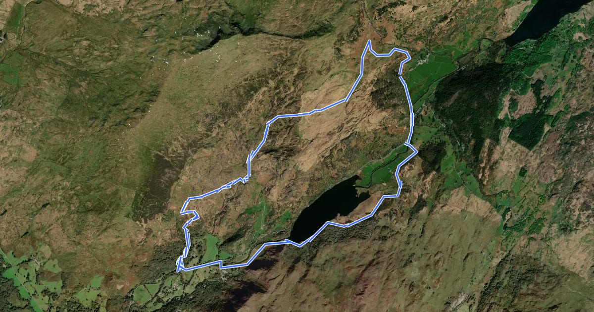 Маршрут Craflwyn, Hafod y Llan and Llyn Dinas walk, Craflwyn на спутниковом снимке
