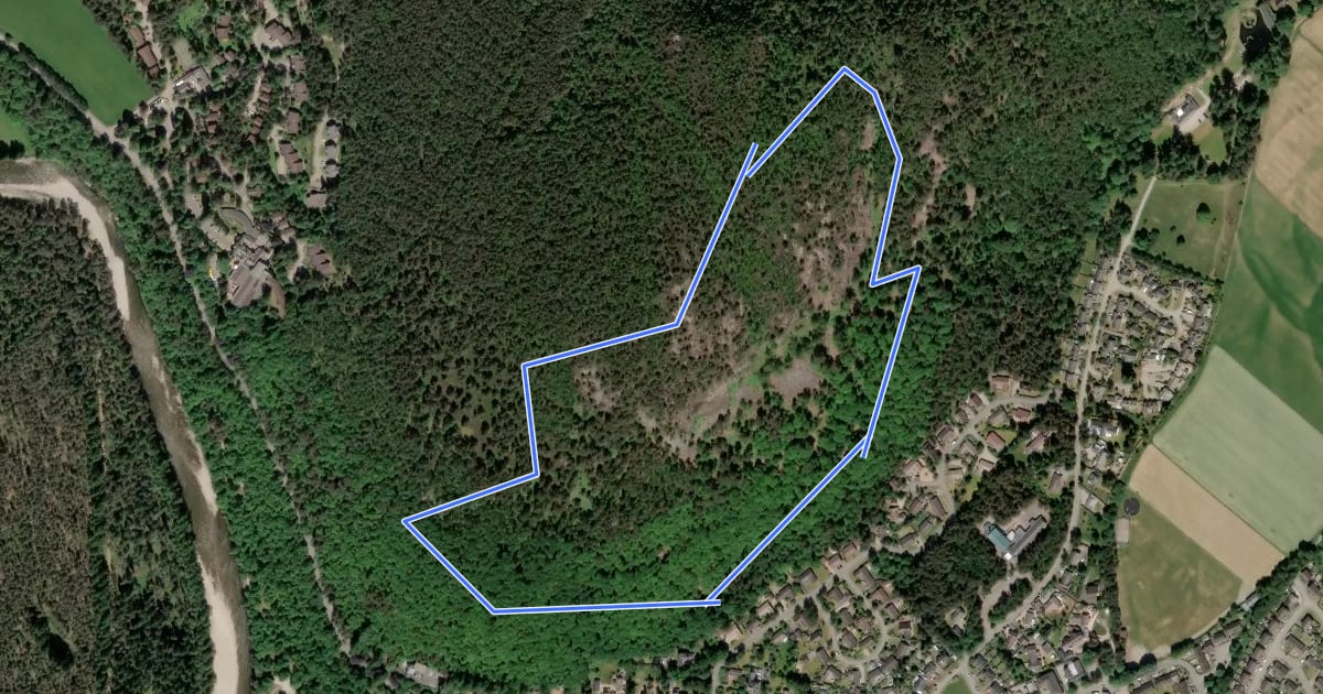 Маршрут Craigendarroch на спутниковом снимке