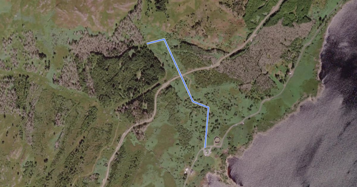 Маршрут Craiglea Trail на спутниковом снимке