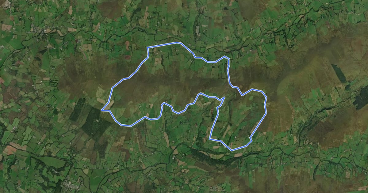 Маршрут Craignamaddy Circuit на спутниковом снимке