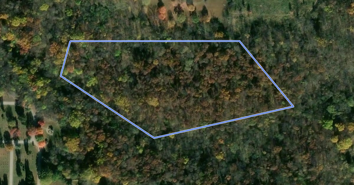 Маршрут Creekside Loop на спутниковом снимке