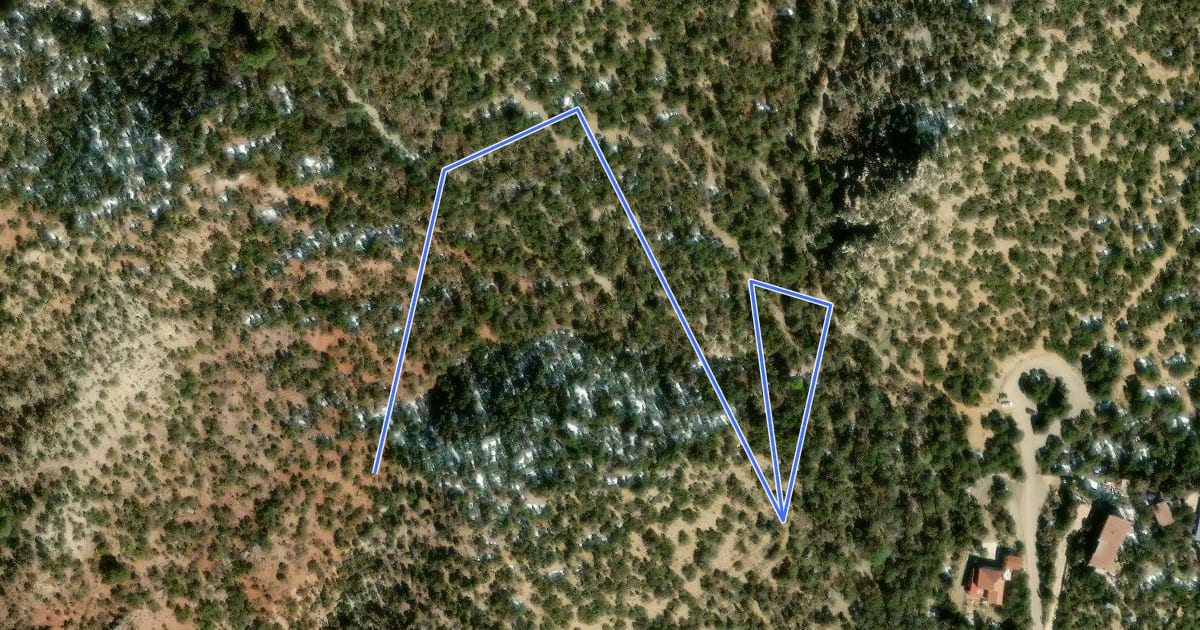 Маршрут Crest to Carlito Springs Connector на спутниковом снимке