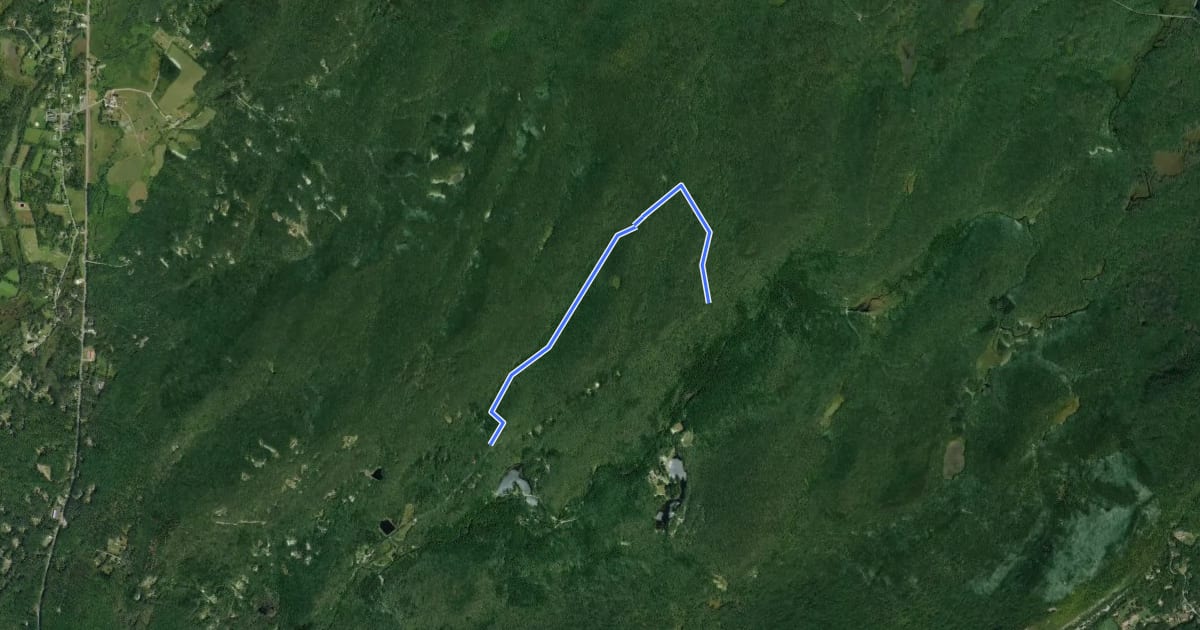 Маршрут Criss Trail на спутниковом снимке
