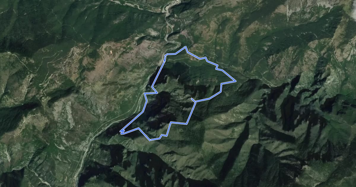Маршрут Croix du mont Agu на спутниковом снимке
