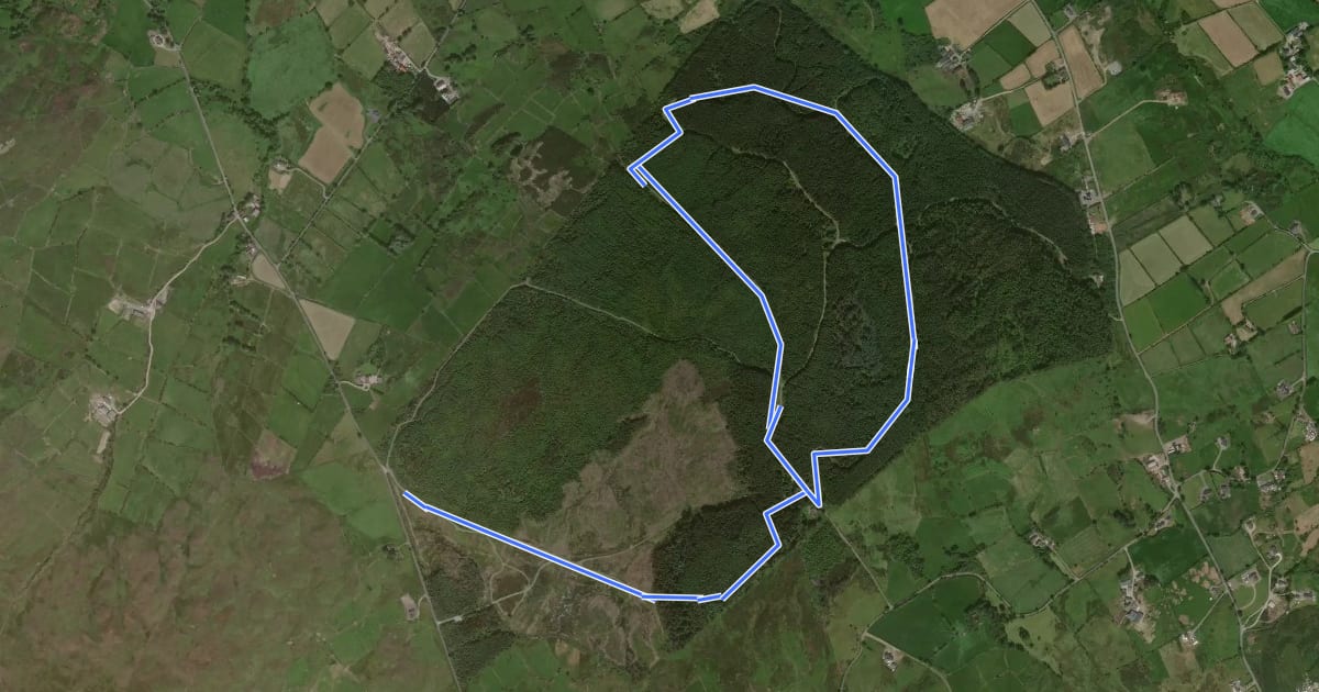 Маршрут Croob Trail на спутниковом снимке