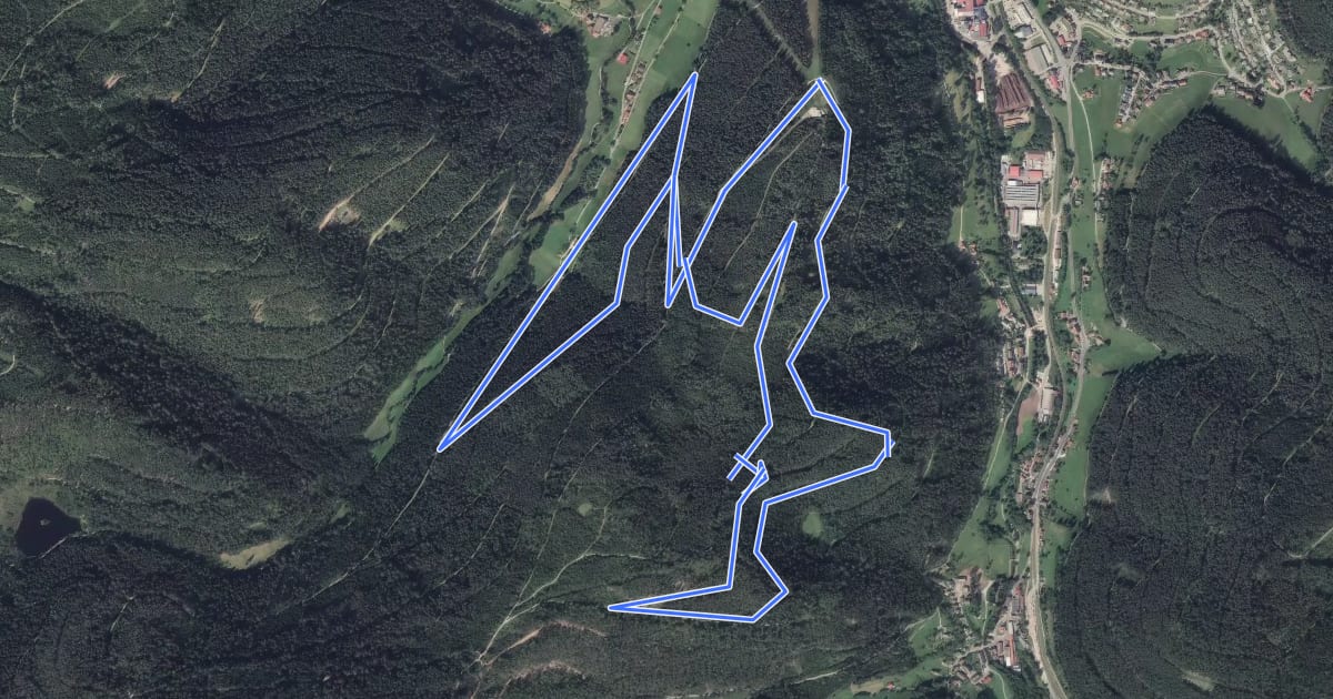 Маршрут Cross Country Strecke Stöckerkopf на спутниковом снимке