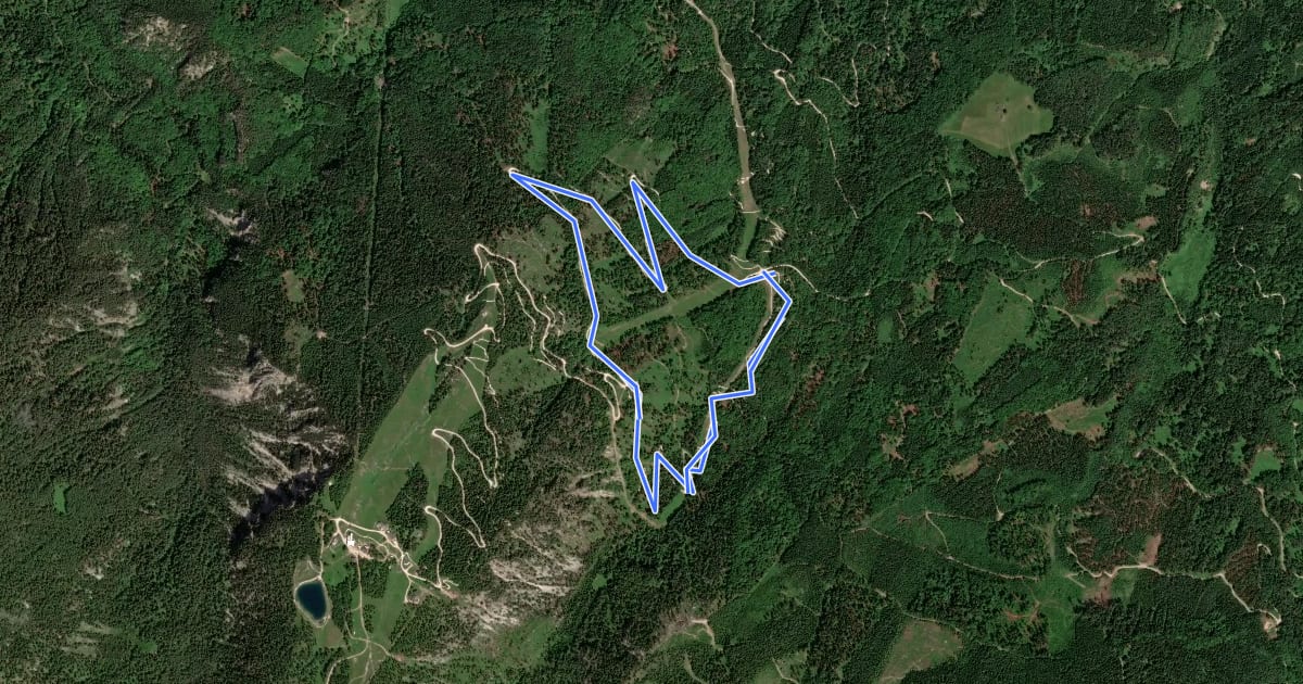 Маршрут Cross Country Trail 2 на спутниковом снимке
