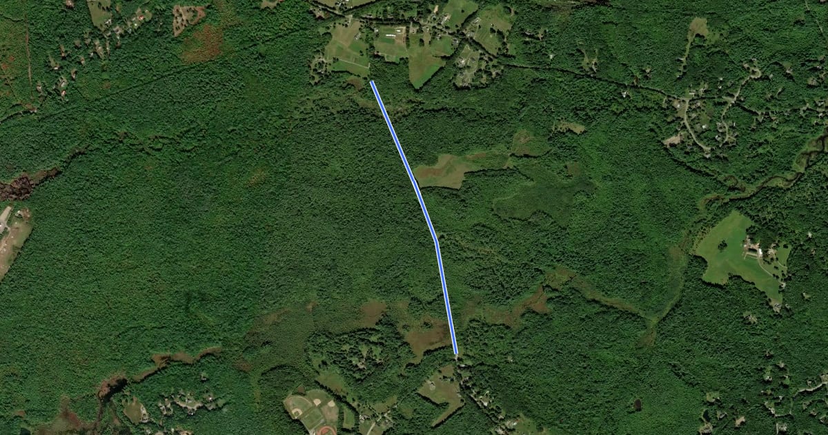 Маршрут Cubie Road на спутниковом снимке