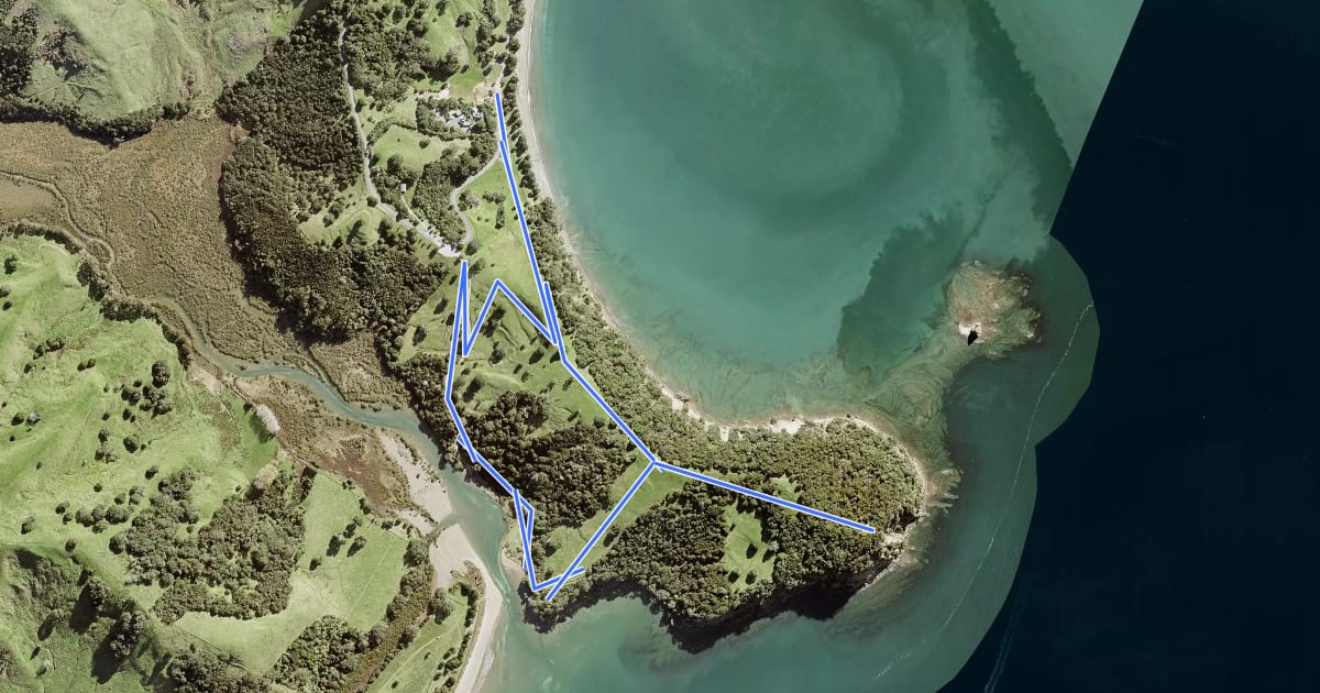 Маршрут Cudlip Point Loop Track на спутниковом снимке