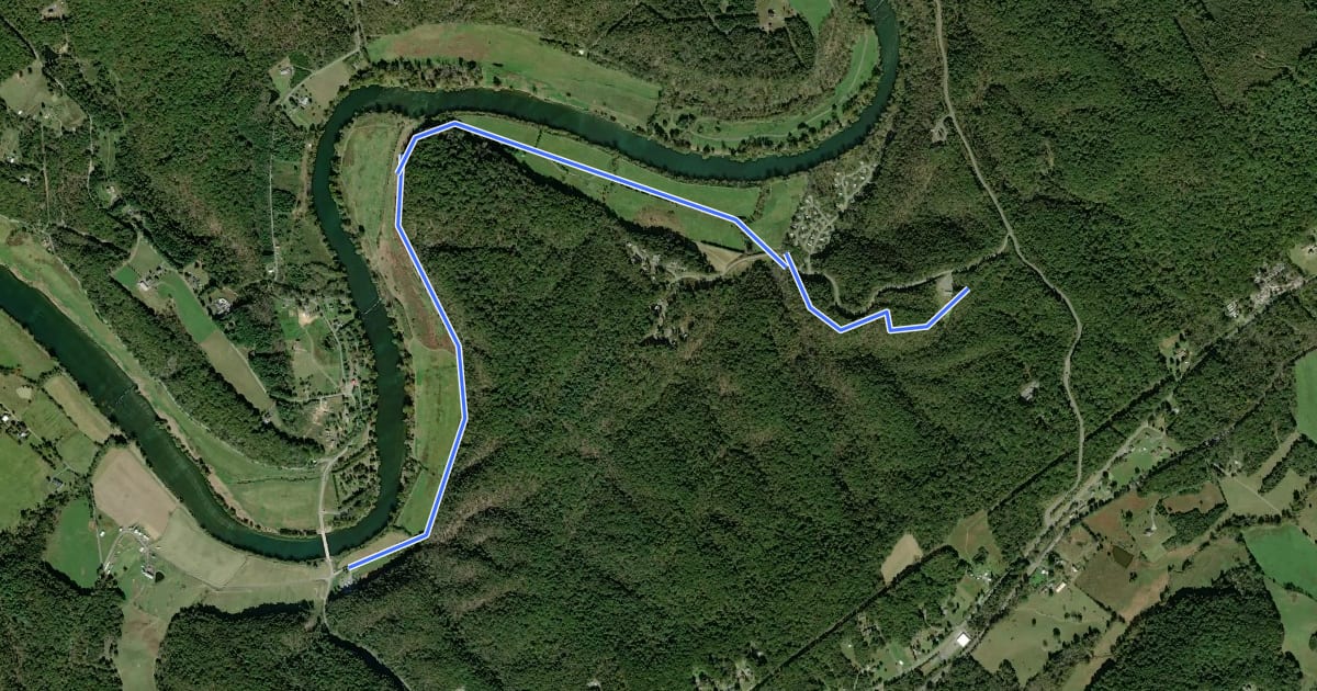 Маршрут Culler's Trail на спутниковом снимке