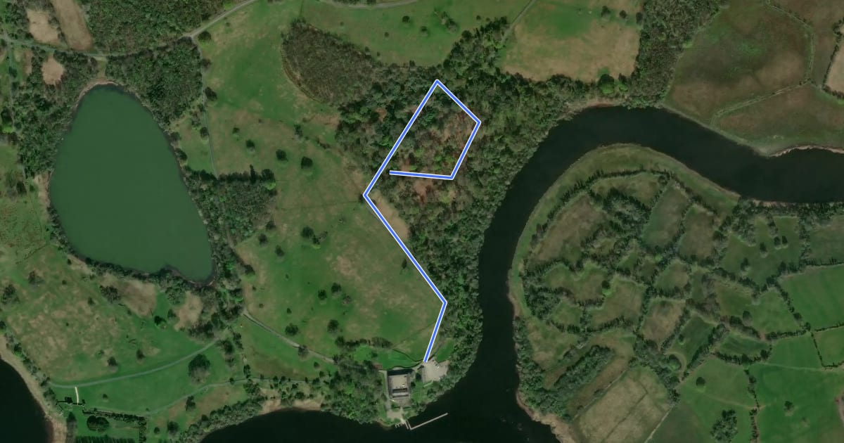 Маршрут Culliaghs Walk, Crom на спутниковом снимке