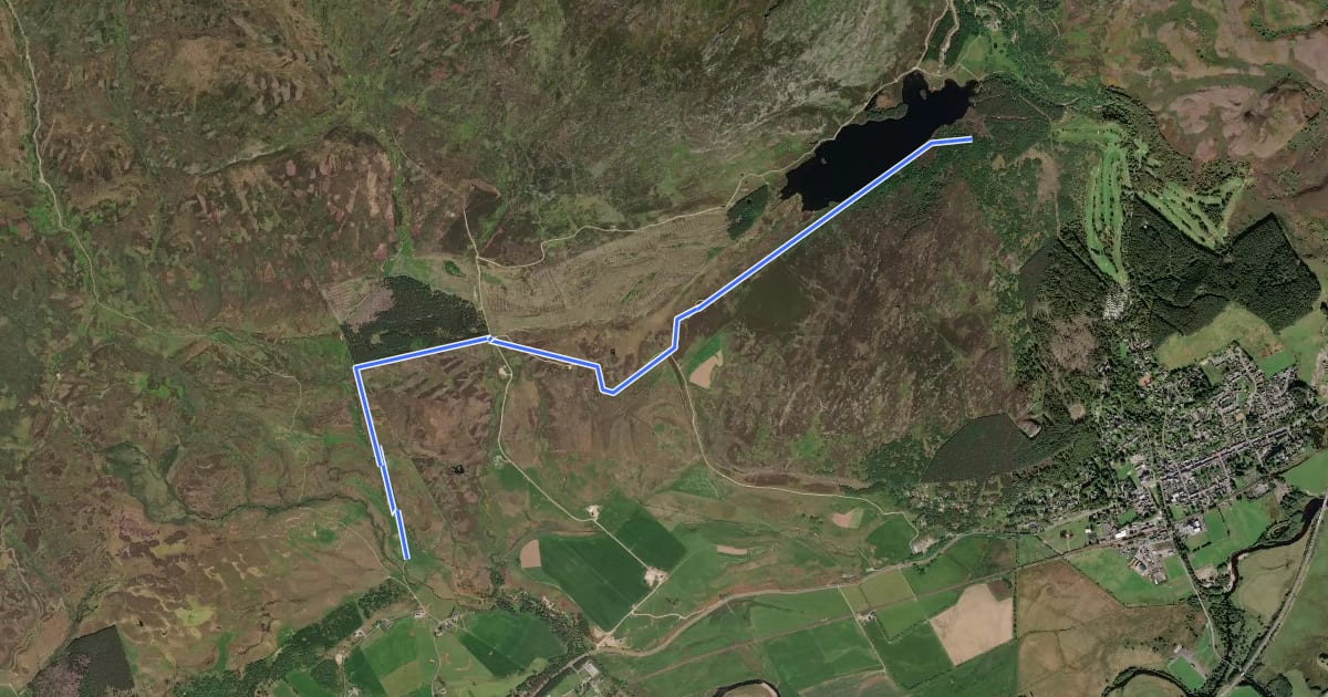 Маршрут Curlew Trail на спутниковом снимке