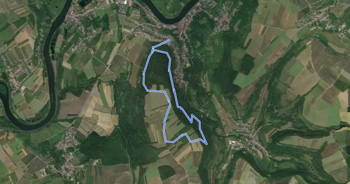Маршрут CV Sentier Koenigsberg на спутниковом снимке