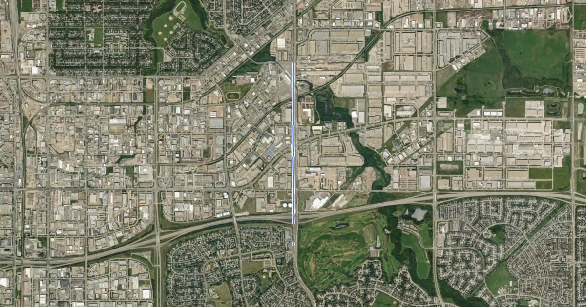 Маршрут Cycle: 75/66St Multiuse Pathway Cycle Route на спутниковом снимке