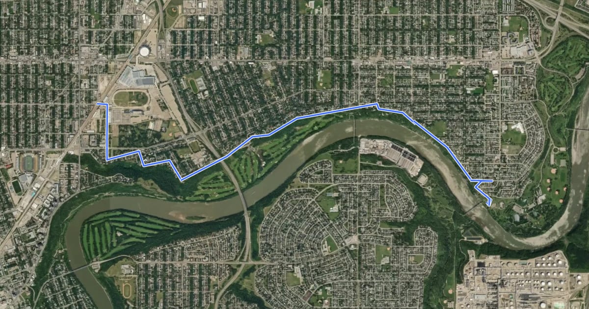 Маршрут Cycle: Greater Highlands Multiuse Tr and Shared Lane Cycle Route на спутниковом снимке