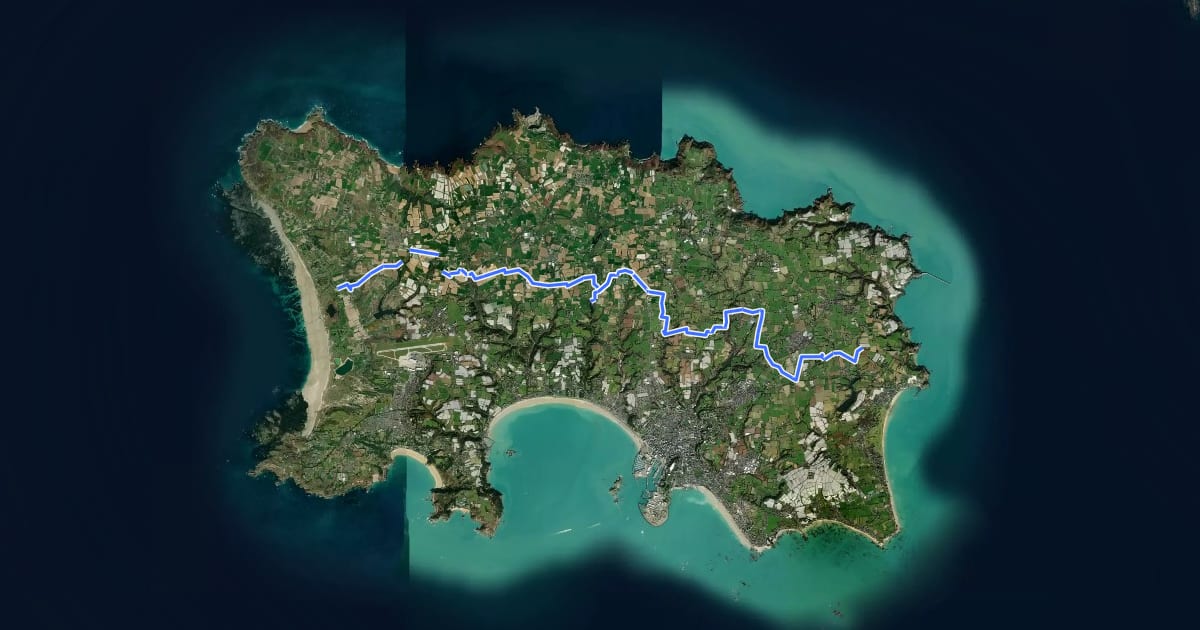 Маршрут Cycle Route 3 на спутниковом снимке