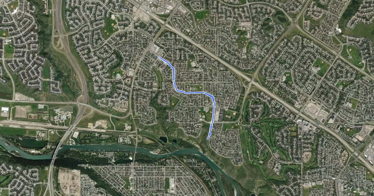 Маршрут Cycle: Silver Springs Blvd cycle lanes на спутниковом снимке