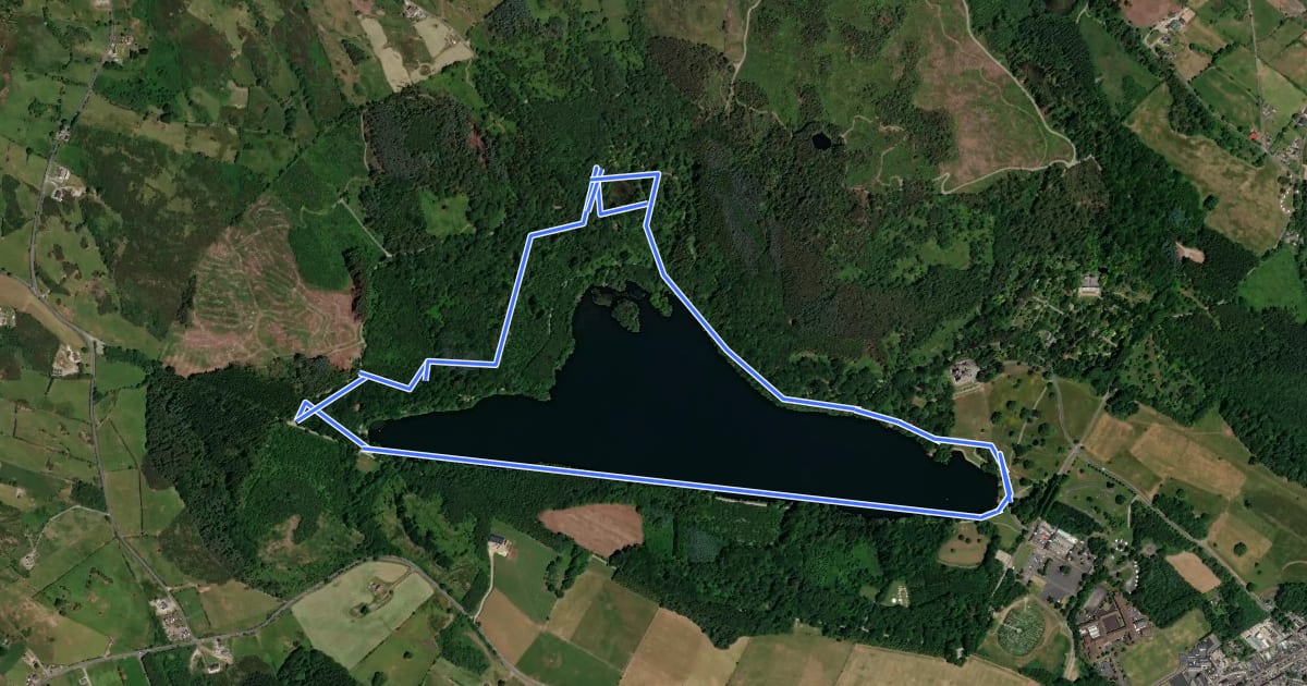 Маршрут Cypress Pond Walk на спутниковом снимке