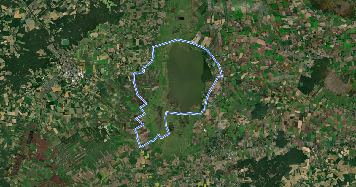 Маршрут Dümmer-Rund-Tour на спутниковом снимке