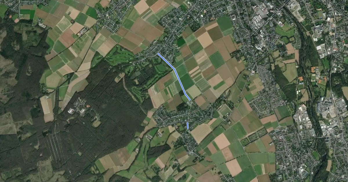 Маршрут Düren (49) - Düren (51) на спутниковом снимке