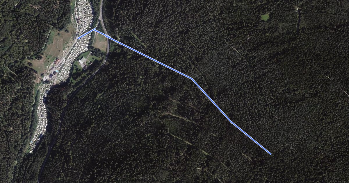 Маршрут Dürrengrundplatte - Kleinenzhof Campingplatz на спутниковом снимке