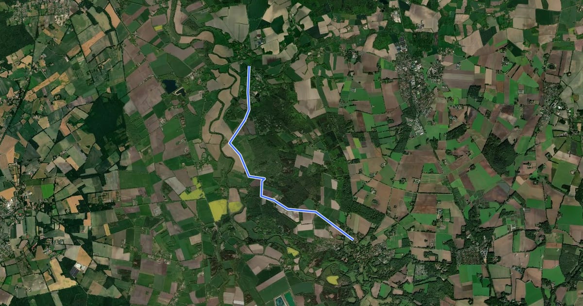 Маршрут Dötlingen (04) - Dötlingen (63) на спутниковом снимке