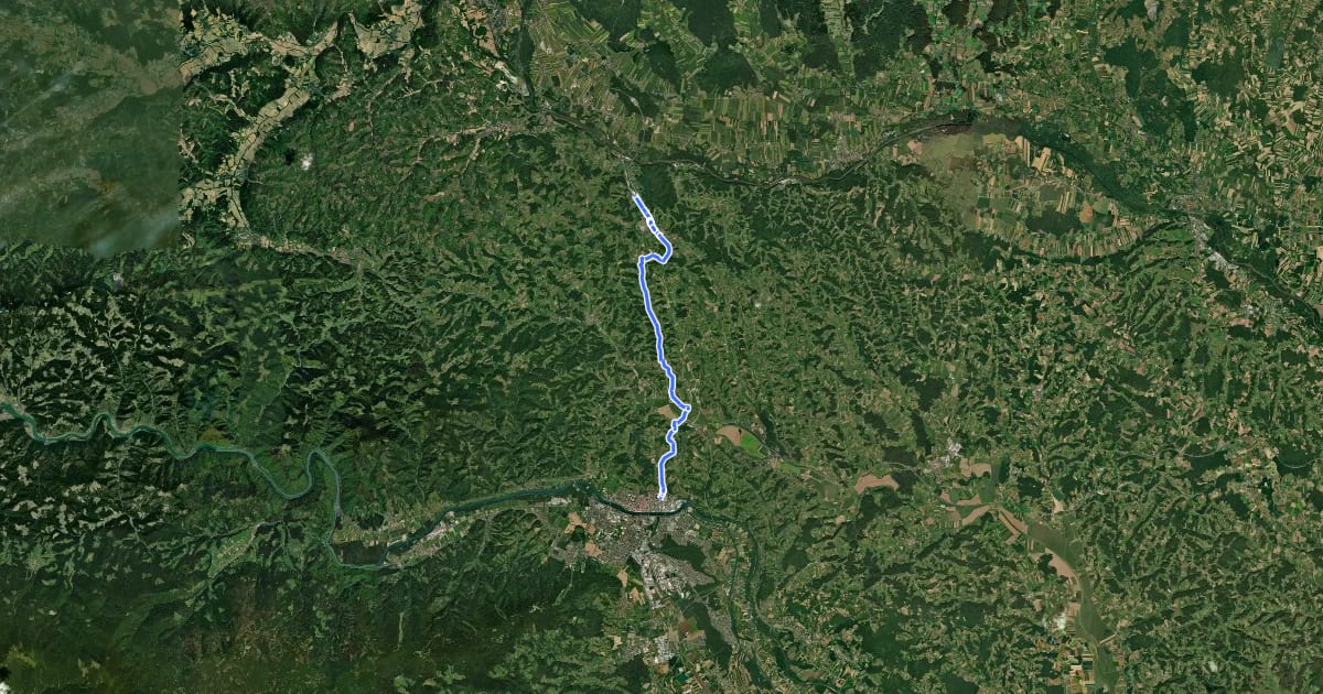 Маршрут D1: Šentilj -> Maribor на спутниковом снимке