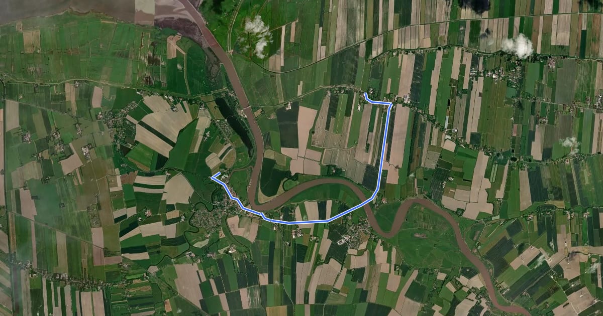Маршрут [D10] Elberadweg Alternative Neuhaus [linkselbisch] на спутниковом снимке