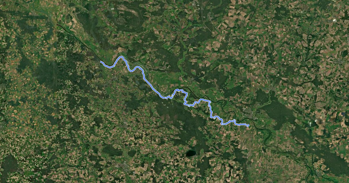 Маршрут [D10] Elberadweg linkselbisch [Abschnitt F] на спутниковом снимке